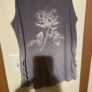 Maurice’s tank top w/ crisscross cut outs on the sides